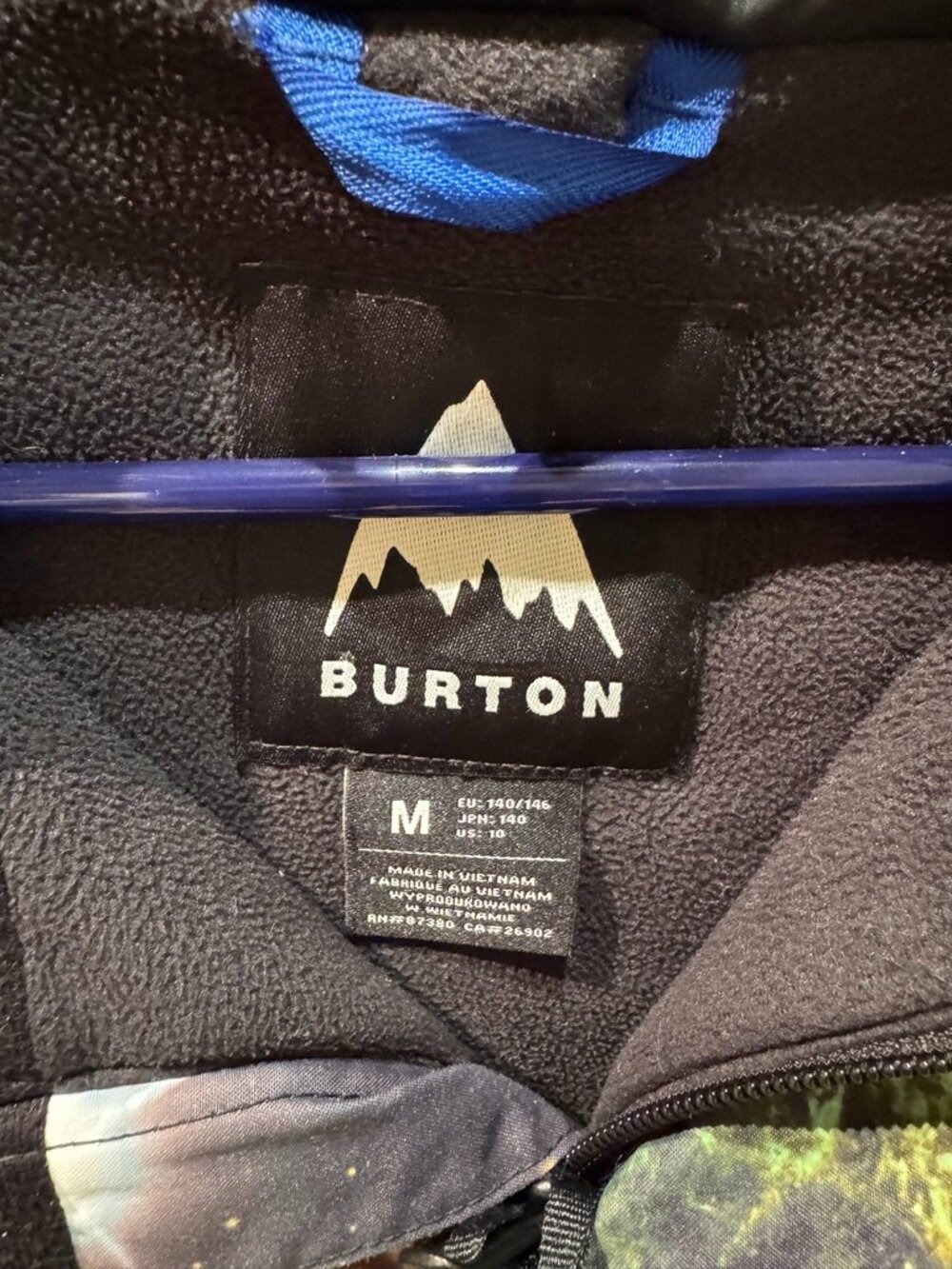Burton Kids Galaxy Space Print One Piece Snowsuit Sz 10 (M) - Picture 4 of 16